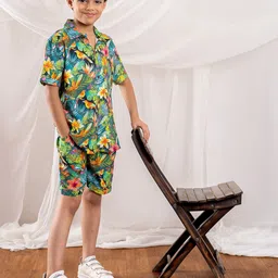 BEBE UNICORN Boys Printed Shirt with Shorts image 3