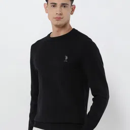 U.S. Polo Assn. Men Solid Full Sleeve Pullover image 3