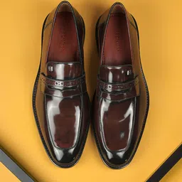 Mochi Men Leather Penny Loafers-image-1