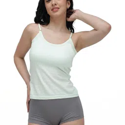 Amul Comfy Women's Cotton LightColor Plain/Solid Slips with Adjustable Straps - Pack of 3-picture-40