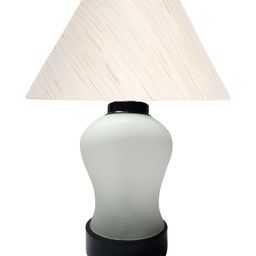 Aura Off White Wooden & Mosaic Glass Traditional Frusturical Shaped Table Lamp-picture-45