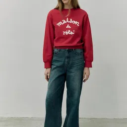 VBEAUTI Women Jean Relaxed Fit High-Rise Light Fade Stretchable Jeans image 2