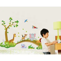 Oren Empower Jungle Animal Wall Decal - Green-image-71