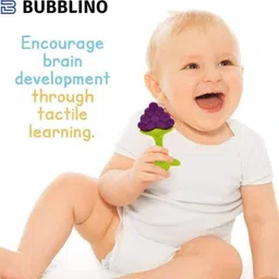 bubblino Multi-Color Silicone Baby Teethers (Pack of 4) – Non-Toxic, Gum-Friendly Teether image 2