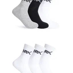 HRX by Hrithik Roshan Unisex Pack Of 6 Ankle-Length Socks-picture-15