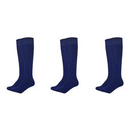 MUKHAKSH Men Pack Of 3 Cotton Knee Length Socks-picture-14