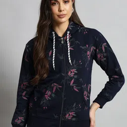 eWools Women Printed Hooded Sweatshirt-picture-40