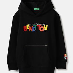 United Colors of Benetton Boys Typography Printed Hood Cotton Pullover Sweatshirt-picture-20