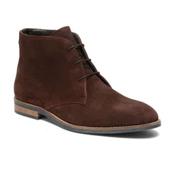 Teakwood Leathers Men Lace-Up Leather Ankle Boots image 4