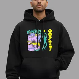 TheBTclub Men Printed Hooded Sweatshirt-image-98