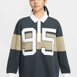 Nike Sportswear Women's Long-Sleeve Graphic Polo T-Shirt-image-7