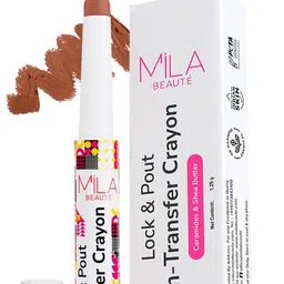 MILA BEAUTE Lock & Pout Matte Crayon Lipstick With Shea Butter - 1.25 g - Say Less image 3