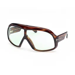 Tom Ford Unisex Green Lens & Brown Shield Sunglasses with-picture-19
