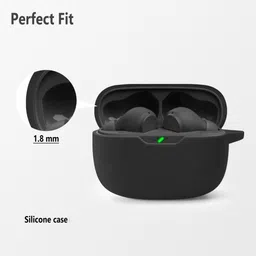 CRUIC Silicone Velcro Earbuds Case For Jbl wave Beam 2 Silicone Case Cover image 3