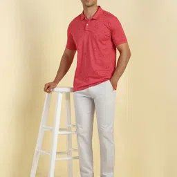 Allen Solly Men Printed Polo Collar T-shirt image 5