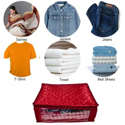 Ajabh Maroon Set of 5 Regular Drawer Organiser Organisers image 4