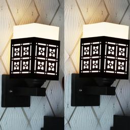 Gojeeva Black Wood Square Wall Lamps-picture-35