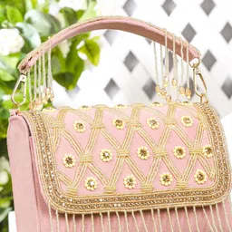 OSTY Embroidered Foldover Clutch image 1