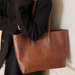 StyleCast x Revolte Two Handles Oversized Shopper Tote Bag image 2