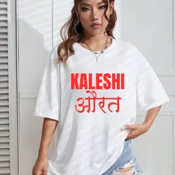 CORSICA Women Printed Monochrome Applique T-shirt-image-0