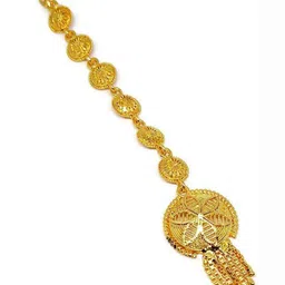 Mansi Jewl Point Gold-Plated Maang Tikka-image-53