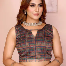 Jinal & Jinal Ethnic Motifs Zari Handloom Chanderi Saree image 3