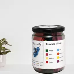 wellxo Krishna Quote Jar – Gita Path Mood-Based Daily Wisdom (1, "English" Translation) image 4