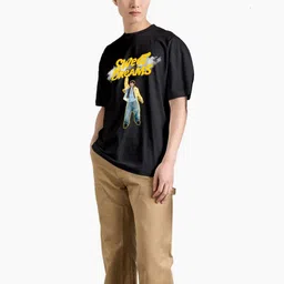 The Korhean Store Men Typography Printed Applique T-shirt image 4