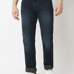 SPYKAR Men Relaxed Fit Mid-Rise Light Fade Jeans-picture-26