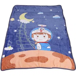 Butterthief Blue & Blue Cartoon Characters Microfiber Heavy Winter 210 GSM Blanket image 3