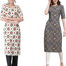 Ethnic basket Women Multicoloured Kurtas-picture-32