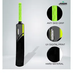 Jaspo CRIC Addict Plastic Cricket Bat Set with Soft Cricket Ball Size 5 - Black image 3