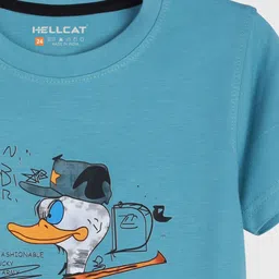 HELLCAT Boys Pack Of 2 Printed Round Neck T-Shirts With Shorts image 2