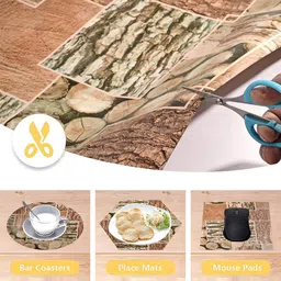 Kuber Industries Brown & Black Printed Water Resistant Shelf Liner Organisers image 4