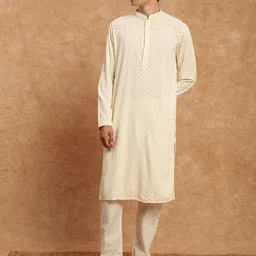 SOURAGYA Men Thread Work Kurta-picture-38