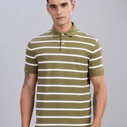 Tommy Hilfiger Men Striped Polo Collar Cotton T-shirt-picture-23