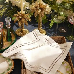 Pure Home and Living 2-Pcs Grey & White Embroidered Table Placemats-picture-3