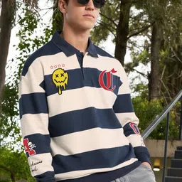Bewakoof Men Striped Sweatshirt-picture-28