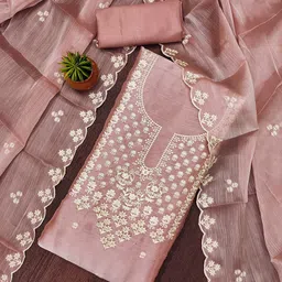 SAINOOR Embroidered Unstitched Dress Material-picture-12