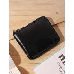 JND Men Textured Zip Detail PU Zip Around Wallet image 4