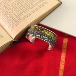 Niska Set Of 2 Silver-Plated Oxidised Cuff Bracelets image 3