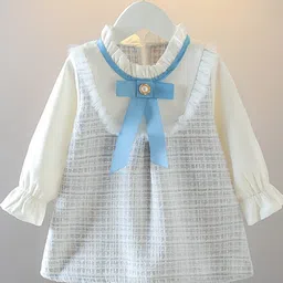 YK Girls Bell Sleeve A-Line Midi Dress-picture-31