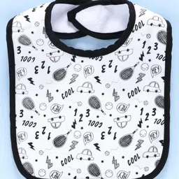 Zoe Knitted Bibs Pack of 5 - White & Multicolor image 4