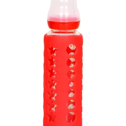 The Little Lookers Silicone Cover Red - Fits 240 ml Feeding Bottle image 4