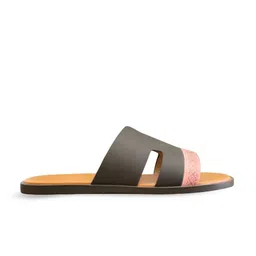 ITALIAN SHOES CO Self Design Patterned Outsole Sliders-image-46