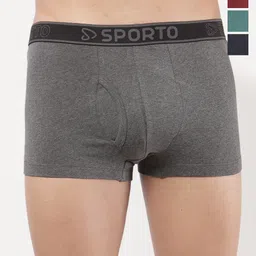 Sporto by Macho Pack Of 4 Solid Short Trunks-picture-18