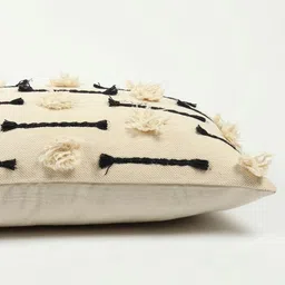 Art Avenue Black & Brown Embroidered Rectangle Cushion Covers image 2