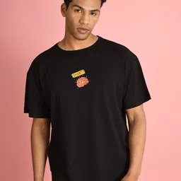 Bene Kleed Men Typography Printed Round Neck Cotton Oversized T-shirt image 1