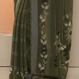 Libas Floral Pure Georgette Saree image 5