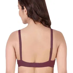 Samvar Maroon Cotton Non-Wired Non Padded Minimizer Bra image 2